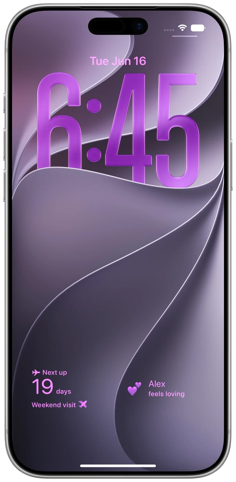 Together widgets on the iOS Lock Screen
